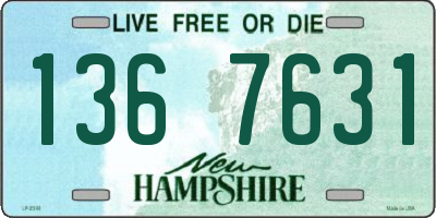 NH license plate 1367631