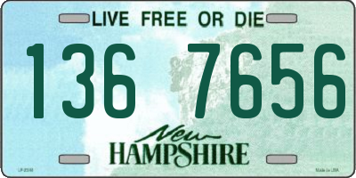 NH license plate 1367656