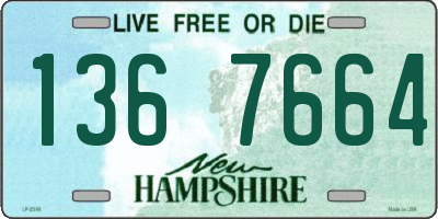 NH license plate 1367664