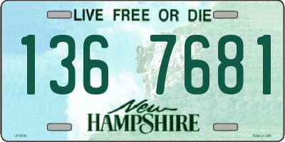 NH license plate 1367681