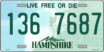 NH license plate 1367687