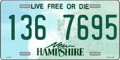 NH license plate 1367695