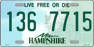 NH license plate 1367715
