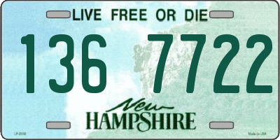 NH license plate 1367722