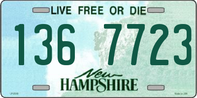 NH license plate 1367723
