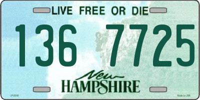 NH license plate 1367725