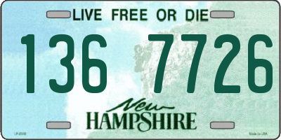 NH license plate 1367726