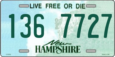 NH license plate 1367727