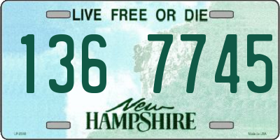 NH license plate 1367745
