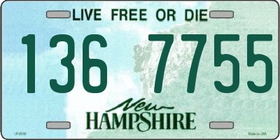 NH license plate 1367755