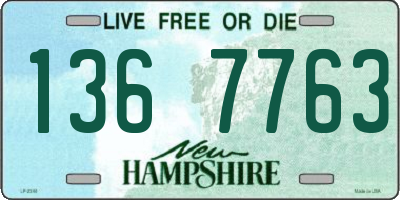 NH license plate 1367763