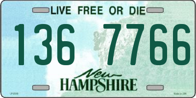 NH license plate 1367766