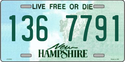 NH license plate 1367791