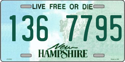 NH license plate 1367795
