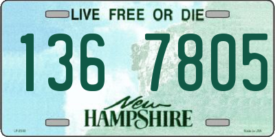 NH license plate 1367805