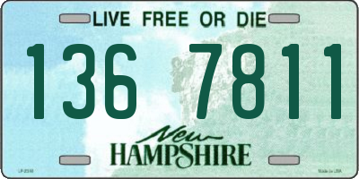 NH license plate 1367811