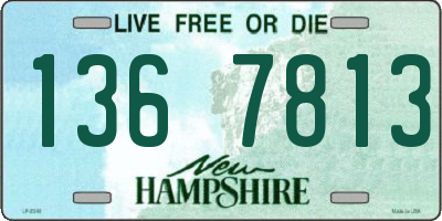 NH license plate 1367813
