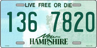 NH license plate 1367820