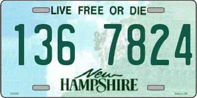 NH license plate 1367824