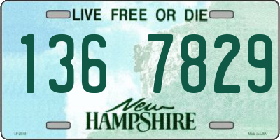 NH license plate 1367829