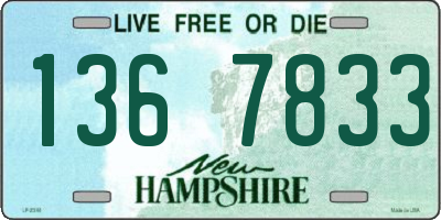 NH license plate 1367833