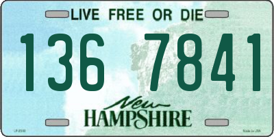 NH license plate 1367841