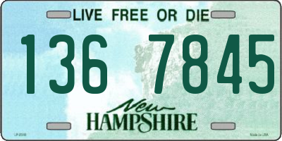 NH license plate 1367845