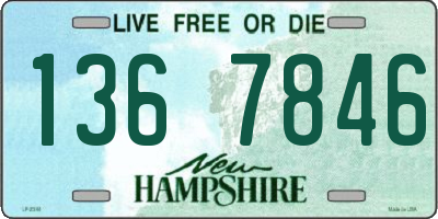 NH license plate 1367846