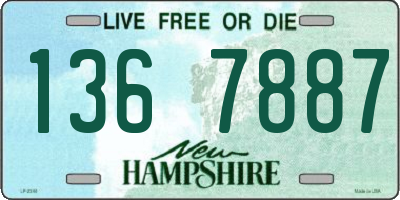 NH license plate 1367887