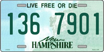 NH license plate 1367901