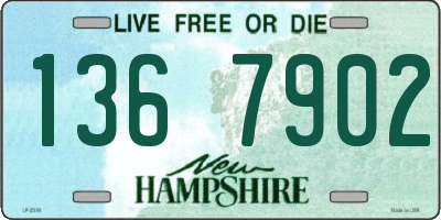 NH license plate 1367902