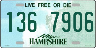NH license plate 1367906