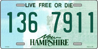 NH license plate 1367911