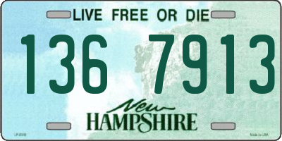 NH license plate 1367913