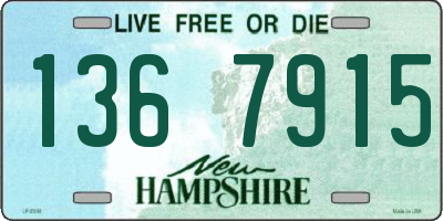 NH license plate 1367915
