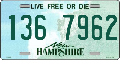 NH license plate 1367962
