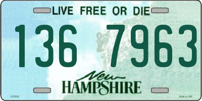 NH license plate 1367963