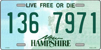 NH license plate 1367971