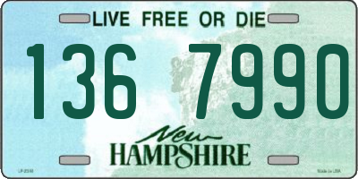 NH license plate 1367990