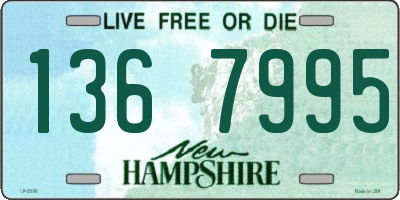 NH license plate 1367995