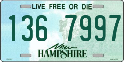 NH license plate 1367997