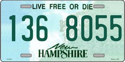 NH license plate 1368055