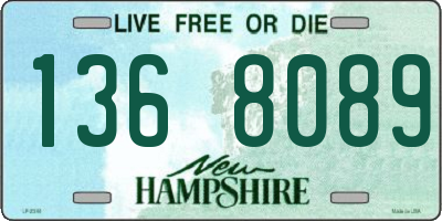 NH license plate 1368089