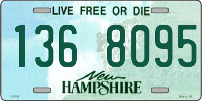 NH license plate 1368095