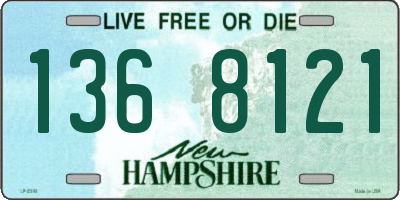 NH license plate 1368121