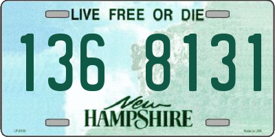 NH license plate 1368131
