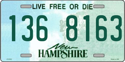 NH license plate 1368163