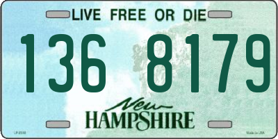 NH license plate 1368179