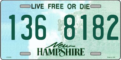 NH license plate 1368182