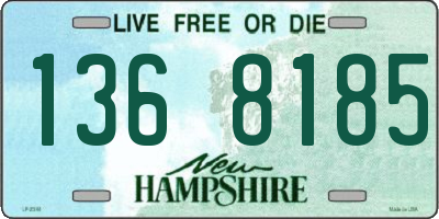 NH license plate 1368185